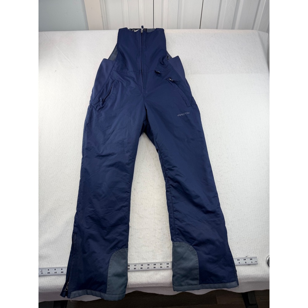 Arctix Womens Insulated Bib Snow Pants Navy Blue Ski Overalls Regular Size Small
